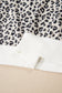 Brown Leopard Print Quarter Zip Corduroy Sweatshirt