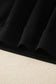 Black Varsity Striped Detail Loose Tee Jogger Pants 2pcs Outfit