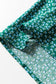 Green Boho Chic Notched V Neck Plus Floral Short Sleeve Top