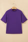 Tillandsia Purple Reversible Contrast-Stitched T-Shirt