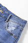 Myosotis Mid Rise Distressed Sneak Peek Straight Leg Jeans