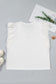 White Eyelet Crochet Splicing Short Sleeve Plus Size Tee