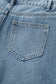 Dusk Blue Embroidered Cropped Wide Leg High Waist Jeans