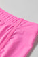 Pink Solid Color Tunic Tank Dress Athletic Shorts Two Piece Set