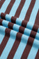 Brown Stripe Color Block Loose Crew Neck Cuffed Sweater