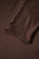 Dark Brown Braided V Neck Long Sleeve Loose Top and Drawstring High Waist Pants 2pcs Outfit