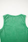Blue Vintage Distressed Ribbed Mineral Wash Tank Top