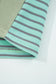 Dusk Blue Exposed Seam Waffle Striped Patchwork Baggy Pullover