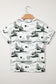 Chestnut Desert Sand Print Short Sleeve Knit Top