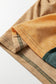 Sail Blue Exposed Stitching Colorblock V Neck Long Sleeve Top