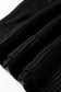 Black Solid V Neck Pointelle Knit Sleeve Patchwork Sweater
