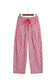 Red Stripe Drawstring Casual Loose Pants