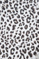 White Leopard Frayed Hem Denim Shorts