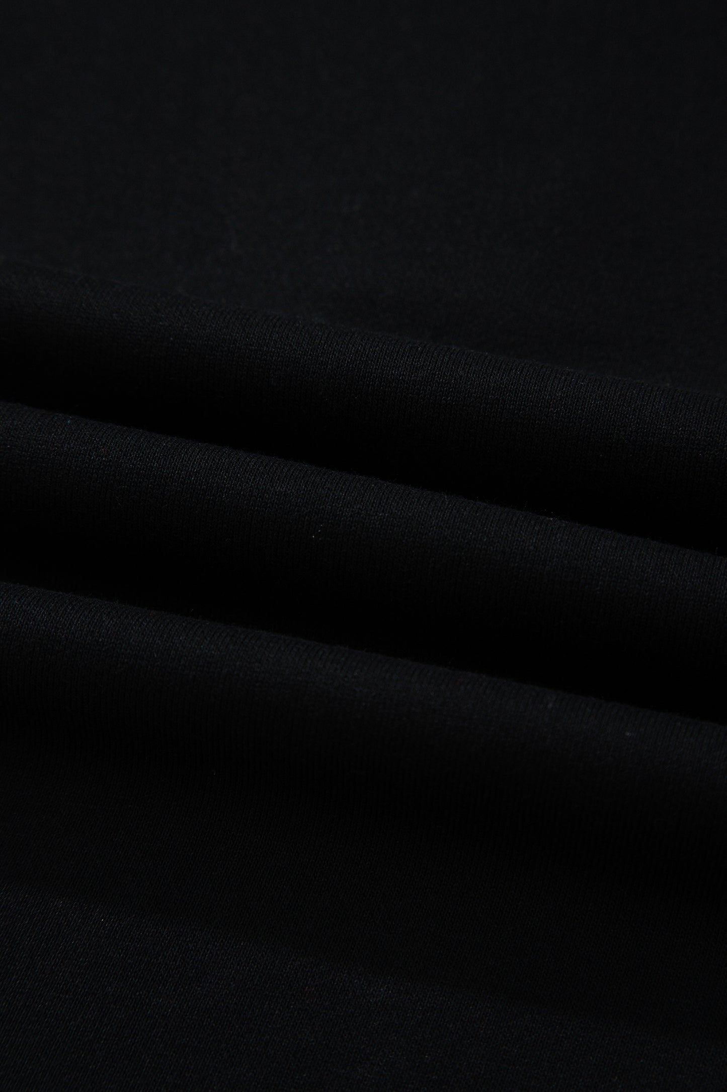 Black Color Block Denim Patchwork Button Polo Collar Short Sleeve Top