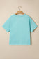 Mint Green Mineral Wash Raglan Sleeve Boxy Fit Cropped Tee