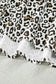 Khaki Plus Size Buttoned Contrast Trim Puff Sleeve Leopard Print Blouse