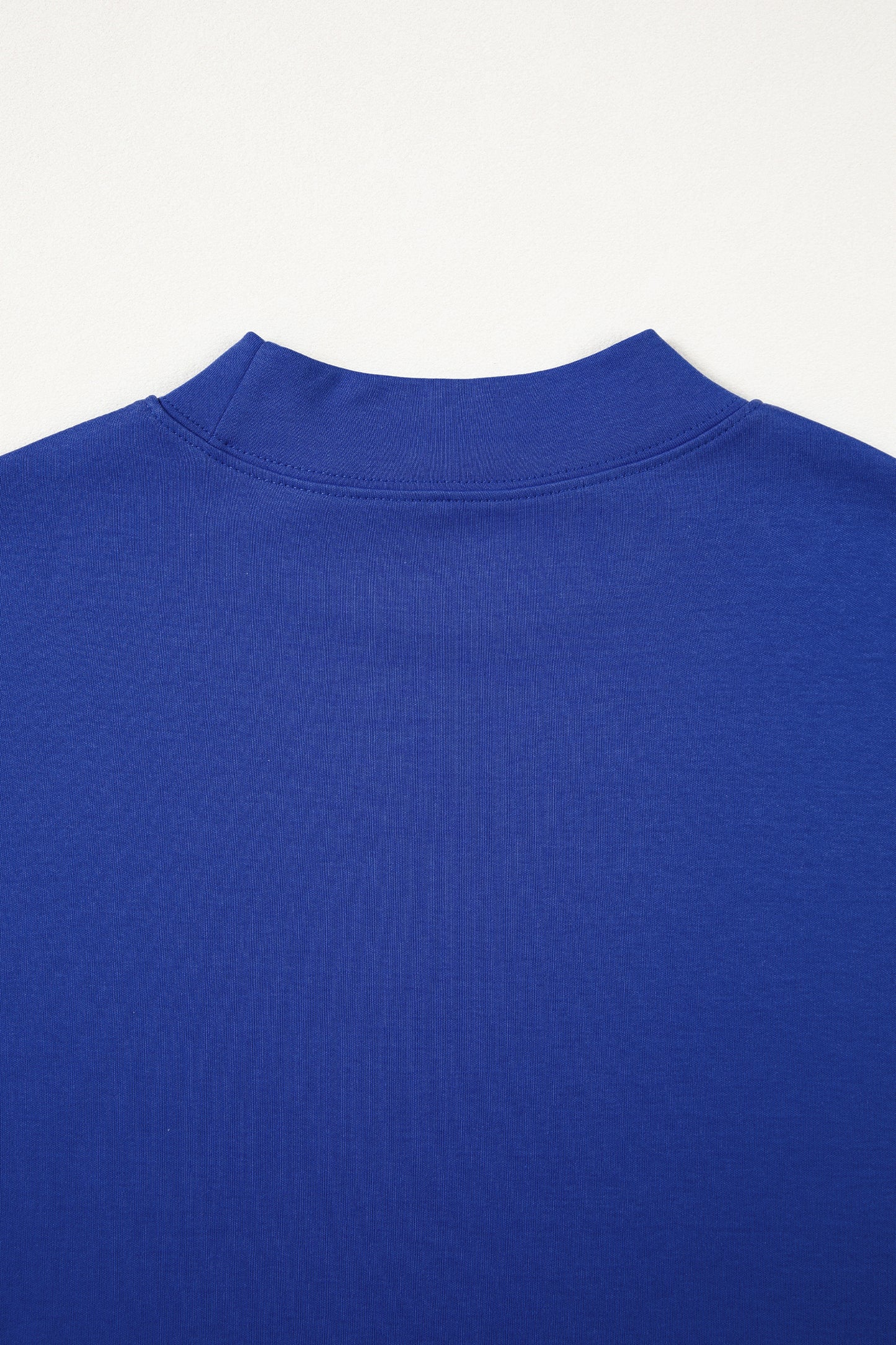 Sachet Pink Solid Color High Neck Oversize Tee